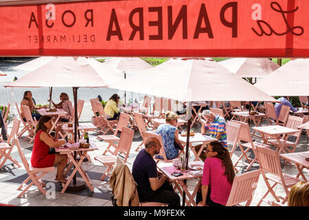 Buenos Aires Argentina, Recoleta, la Panera Rosa Deli Market, restaurant restaurants repas manger dehors café cafés bistrot, en plein air, trottoir à l'extérieur Banque D'Images