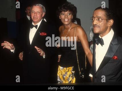 Frank Sinatra, Sammy Davis Jr., Dionne Warwick 1989 Photo de John Barrett/PHOTOlink. Banque D'Images