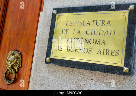 Buenos Aires Argentina,City Legislatura de la Ciudad Autonoma de Buenos Aires,Palacio Ayerza,gouvernement local Banque D'Images