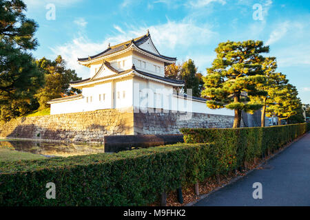 Château de Nijō, vieille architecture traditionnelle japonaise à Kyoto, Japon Banque D'Images