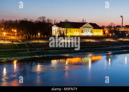 Tourbillon de la Vistule à Wloclawek . Wloclawek, Pologne, voïvodie de Cujavie-Poméranie. Banque D'Images