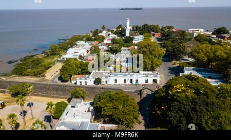 Vieille ville, El Faro, ancien phare, Colonia del Sacramento, Uruguay Banque D'Images