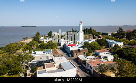 El Faro, l'ancien phare, Colonia del Sacramento, Uruguay Banque D'Images