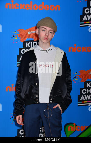 Inglewood, Californie, USA. 24 mars, 2018. Marteen assiste à la 2018 Nickelodeon Kids' Choice Awards au Forum le 24 mars 2018 à Inglewood, Californie / USA Crédit : Tsuni/Alamy Live News Banque D'Images