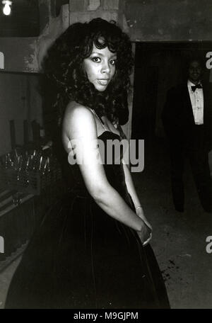 Donna Summer au Savoy Theatre de New York. Janvier 1983Crédit : Walter McBride/MediaPunch Banque D'Images