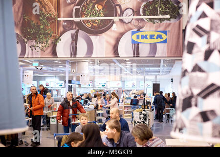 SAMARA, RUSSIE - MARS 25 , 2018 : Intérieur du restaurant Ikea store . Banque D'Images