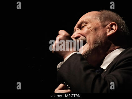 ZAMOSC, Pologne - 20 avril 2013 : Le ministre de la Défense nationale de Antoni Macierewicz, lors d'une de ses discours. Banque D'Images