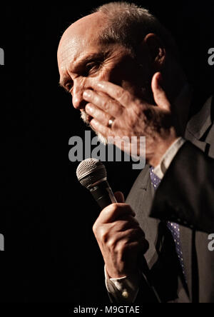 ZAMOSC, Pologne - 20 avril 2013 : Le ministre de la Défense nationale de Antoni Macierewicz, lors d'une de ses discours. Banque D'Images