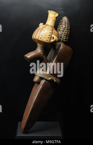 Poterie péruvienne, Mochica, Wari et la culture Inca era Banque D'Images