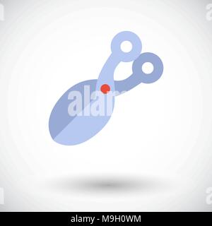 L'icône de ciseaux. Vecteur icône pour télévision liés aux applications mobiles et Web. Il peut être utilisé comme logo -, le pictogramme, l'icône, l'élément infographique. Vector Illust Illustration de Vecteur