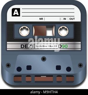 L'icône de cassette Illustration de Vecteur