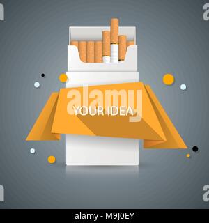 Cigarette nuisibles, Viper, la fumée, les affaires des infographies. Illustration de Vecteur