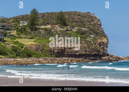 Vue de la plage d'Avalon, NSW, Australie, Janvier 04, 2018. Banque D'Images