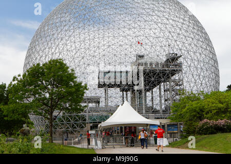 Québec,Canada.Le parc Jean-Drapeau à Montréal Biophere Banque D'Images