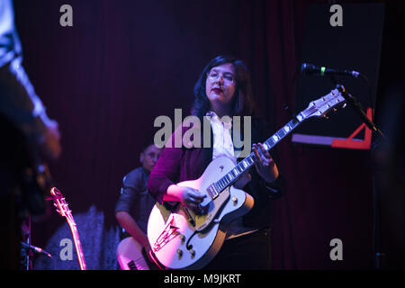 25 mars 2018 - LUCY DACUS fonctionne à l'arrêt de pousse-pousse à San Francisco, Californie (crédit Image : © Greg Chow via Zuma sur le fil) Banque D'Images