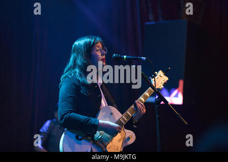 25 mars 2018 - LUCY DACUS fonctionne à l'arrêt de pousse-pousse à San Francisco, Californie (crédit Image : © Greg Chow via Zuma sur le fil) Banque D'Images