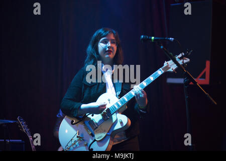 25 mars 2018 - LUCY DACUS fonctionne à l'arrêt de pousse-pousse à San Francisco, Californie (crédit Image : © Greg Chow via Zuma sur le fil) Banque D'Images