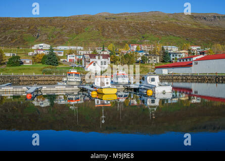 Faskrudsfjordur, port de l'Est, l'Islande Banque D'Images