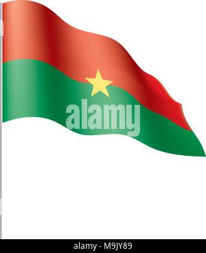 Burkina Faso drapeau, vector illustration Illustration de Vecteur