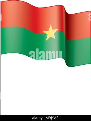 Burkina Faso drapeau, vector illustration Illustration de Vecteur