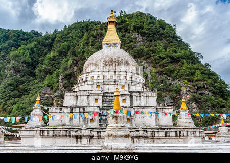 Chorten Kora - l'Est du Bhoutan Banque D'Images