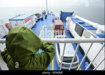 Ferry HH route à travers la connexion de l'Oresund Elseneur (Danemark) et de Helsingborg (Suède) en partie la plus étroite du détroit. 15 août 2010 © Wojciech Strozyk Banque D'Images