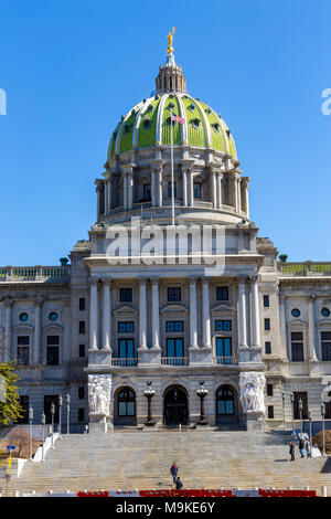 Harrisburg, PA, USA - Le 22 mars 2018 : la Pennsylvania State Capitol Building à Harrisburg. Banque D'Images