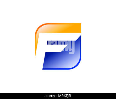 Est un symbole dans la forme d'une combinaison de lettres Banque D'Images