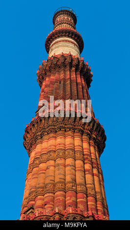 Qutub Minar, New Delhi, Inde Banque D'Images