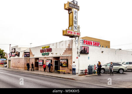 L'or et Siver Pawn Shop, S Las Vegas Blvd. Boulevard Banque D'Images