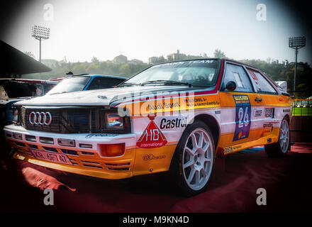 SANMARINO, SANMARINO - OTT 21, 2017 : AUDI quattro 1983 rallye de voitures de course anciennes dans la légende 2017 la célèbre course historique de Saint-Marin Banque D'Images