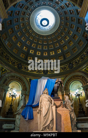 Tombe du général José de San Martín, Cathédrale Métropolitaine de Buenos Aires, Argentine Banque D'Images