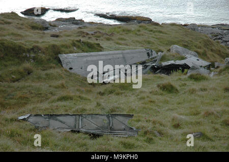 Catalina sur épave Vatersay, Western Isles Banque D'Images