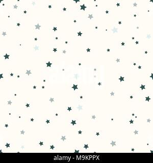 Star modèle homogène. Blanc et gris rétro arrière. Éléments chaotiques. Forme géométrique abstraite de texture. Effet de ciel. Modèle de conception de papier,de l'emballage, le textile. Vector Illustration Illustration de Vecteur