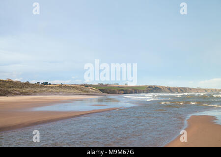 Lunan bay beach près de Montrose Ecosse Banque D'Images