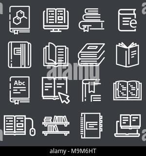 Simple jeu d'icônes vectorielles livres liés à votre conception. Illustration de Vecteur