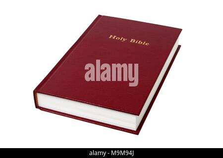 Sainte Bible livre isolé sur fond blanc