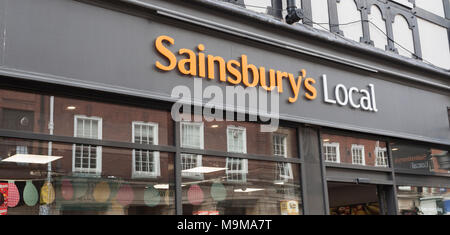 Magasin Sainsbury's à New York, North Yorkshire, Angleterre, Royaume-Uni Banque D'Images