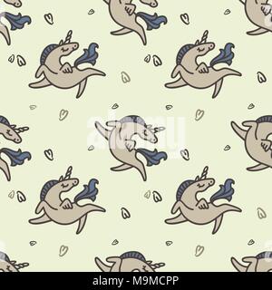 Textiles pour enfants. Modèle sans couture. Des couleurs douces. Les licornes blanches Illustration de Vecteur