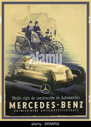 1930 Vintage Jupp Wiertz affiche 1935 Mercedes-Benz Banque D'Images