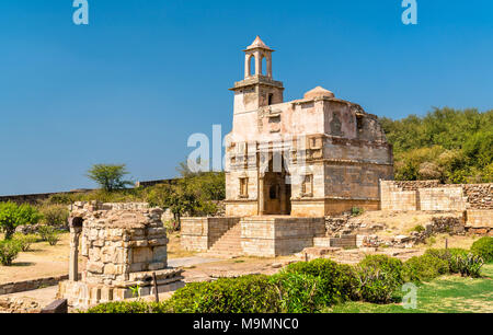 Fortifications de Chittor Chittorgarh fort dans la ville de l'Inde Banque D'Images