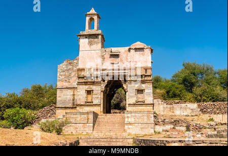 Fortifications de Chittor Chittorgarh fort dans la ville de l'Inde Banque D'Images