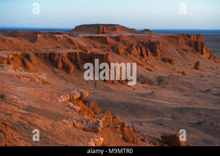 Flaming Cliffs, désert de Gobi, Mongolie Banque D'Images