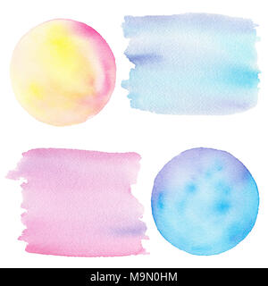 Aquarelle toile bijou artisanal. Arrière-plan coloré pour vos projets. Banque D'Images