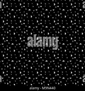 Résumé fond noir avec des points gris. Modèle sans couture Banque D'Images