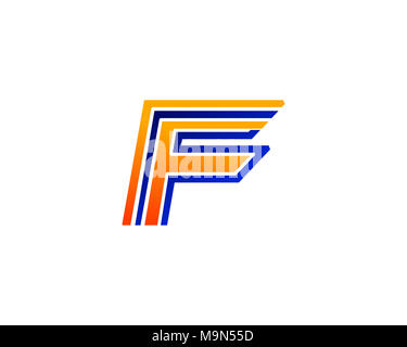 Est un symbole dans la forme d'une combinaison de lettres Banque D'Images