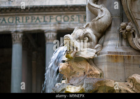 Close-up de la Fontana Del Panthéon de Rome, Italie Banque D'Images