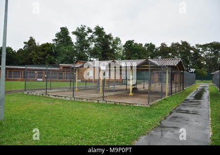 Kiev, le 24 août 2014. Résidence du Président de Lukraine Victor Janukovich dans Mezhyhiria. Voici maintenant le parc pour l'excursion et de repos. Banque D'Images