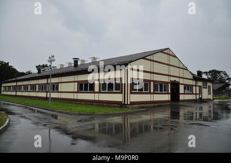 Kiev, le 24 août 2014. Résidence du Président de Lukraine Victor Janukovich dans Mezhyhiria. Voici maintenant le parc pour l'excursion et de repos. Banque D'Images