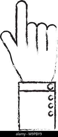 Businessman hand gesturing expression libre Illustration de Vecteur